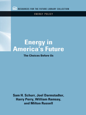 cover image of Energy in America's Future